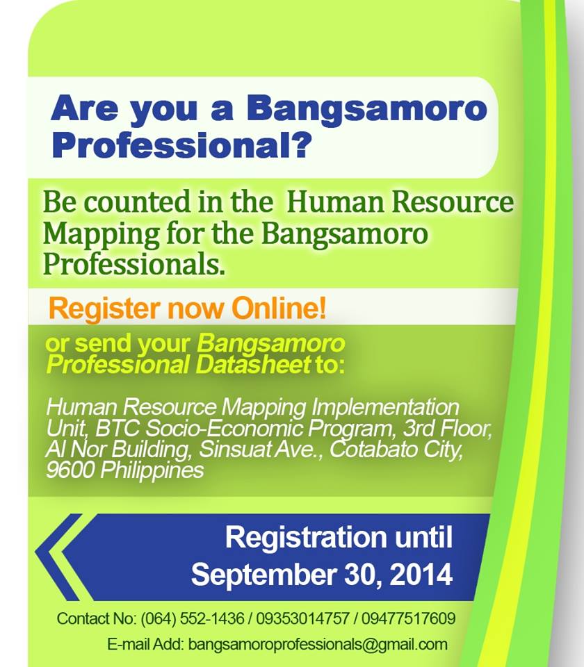 Bangsamoro Professionals Mapping